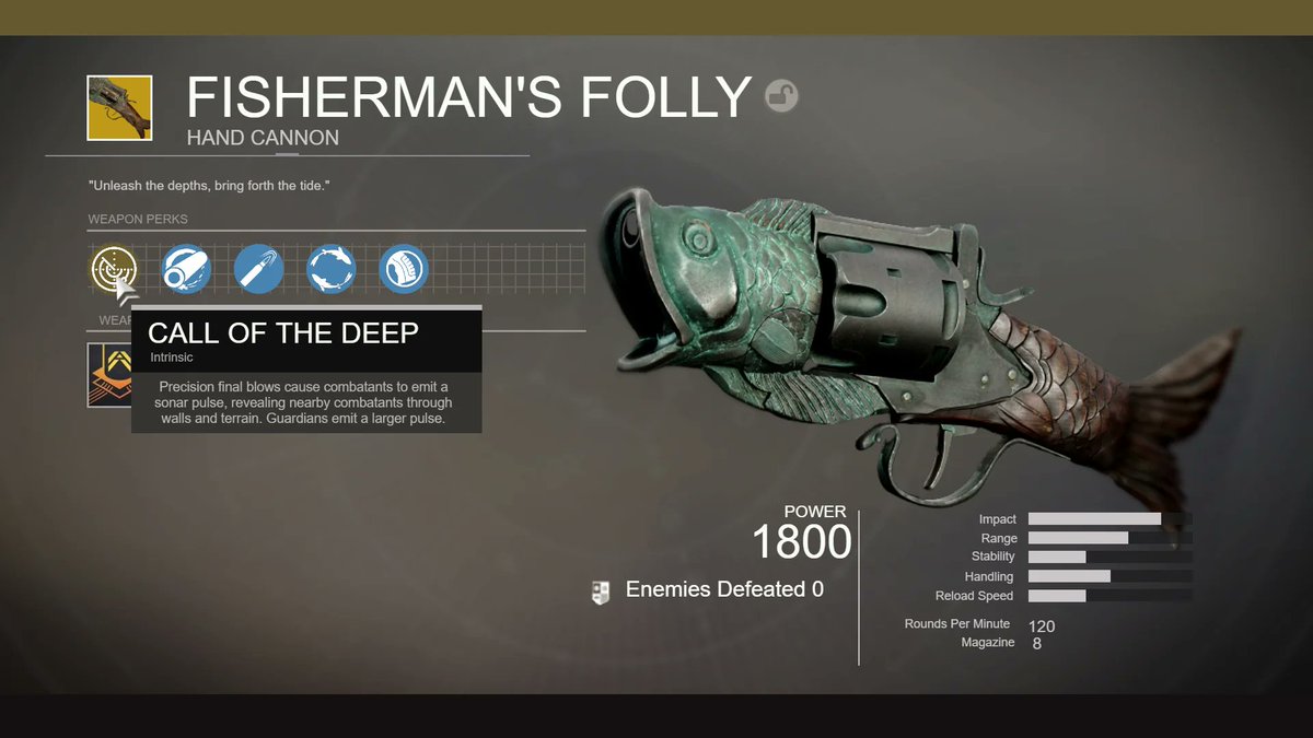 Destiny Bulletin on Twitter "Leaked Season of the Deep Exotic Hand