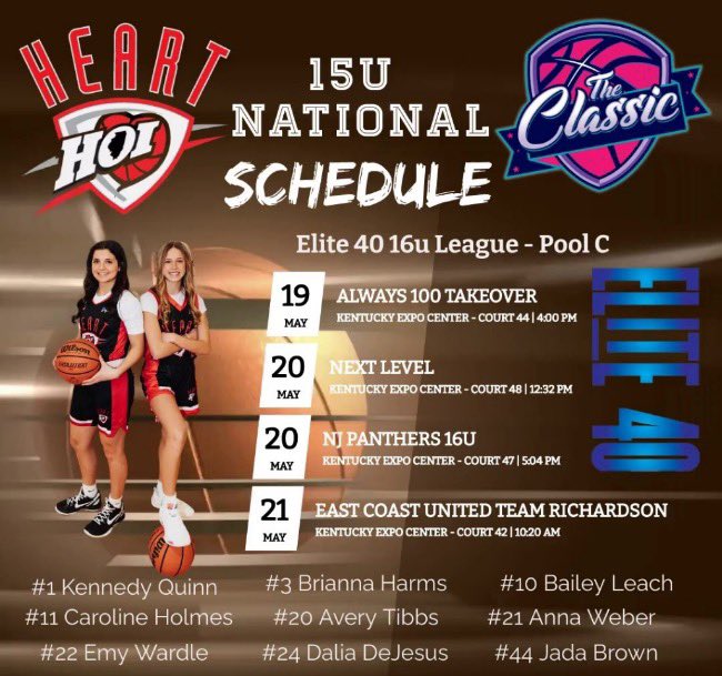 Our schedule for Louisville!  <a href="/HeartofIllinois/">Heart of Illinois</a> <a href="/Elite40League/">Elite 40 League</a>