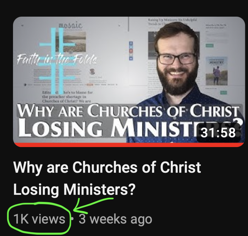 faithinthefolds's tweet photo. Praise God for the overwhelmingly positive response to our episode from three weeks ago! This topic has clearly struck a chord with people–and I don't think this will be the last time I visit the #minister shortage in #ChurchesofChrist. Stay tuned! https://t.co/nd2Hf9hRQk