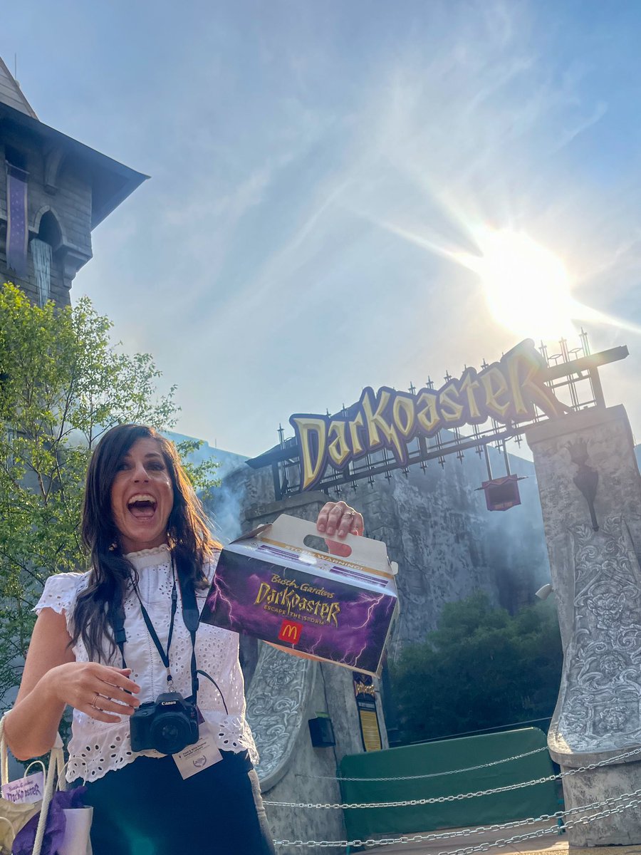 #DarKoaster opens tomorrow at <a href="/BuschGardensVA/">Busch Gardens Williamsburg</a> &amp; the DarKoaster meal is available now at <a href="/McDonalds/">McDonald's</a>.   We loved meeting all of the roller coaster enthusiast influencers like <a href="/BrandonBlogs_/">BrandonBlogs</a> at the media preview. Plus, our intern Reggie says it was his best 1st day on the job ever!