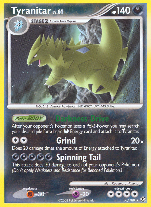 EveryPkmnCard's tweet photo. Tyranitar https://t.co/Lo6DgXe3kC