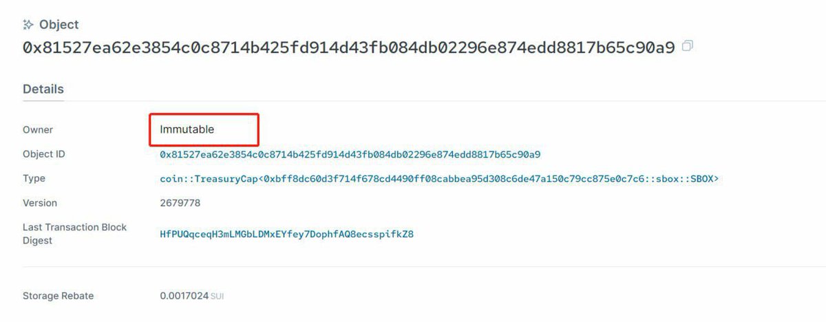 we have set our TreasureCap to immutable which means the permission to mint new token has permanently disabled, see txid：HfPUQqceqH3mLMGbLDMxEYfey7DophfAQ8ecsspifkZ8
🫶🙄Freankin told ya