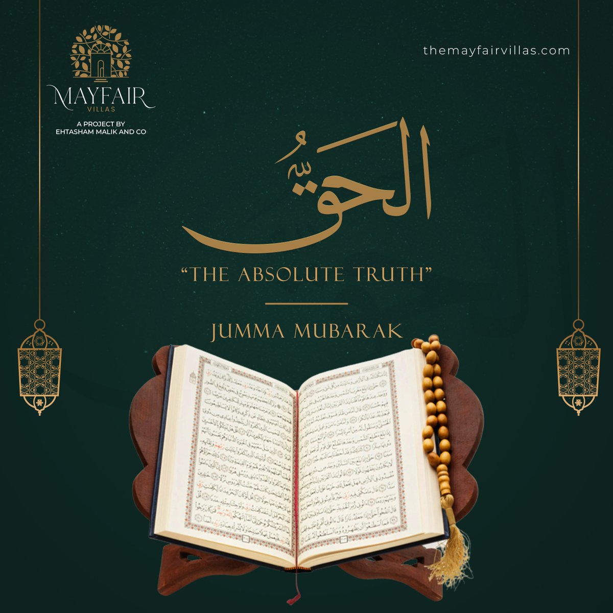 Mayfairvilla's tweet photo. May this Friday be a source of immense blessings, spiritual growth, and a means of drawing closer to Allah. 

𝗝𝘂𝗺𝗺𝗮𝗵 𝗠𝘂𝗯𝗮𝗿𝗮𝗸 𝘁𝗼 𝗔𝗹𝗹 𝗼𝗳 𝘆𝗼𝘂!

#Islamabad #Prayer #Friday #Gooddeeds #Blessed #RealestateInvestmet #Realestate #Property https://t.co/pbv3PDjsD2