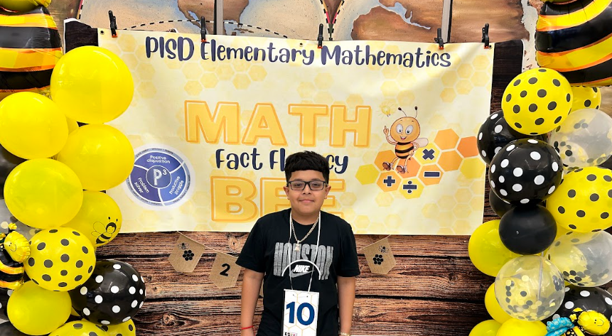 This evening our🐝Math (Fact Fluency) Bee 🐝took place! Congratulations to the winner-Ja'Vanni Martinez (Stuchbery). #PISDMathChat #PISDMathBee