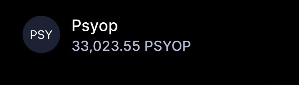 Spent $20 - got 33k #PSYOP yet I keep reading how people spent 5 $ETH and got like 12 #PSYOP 🤔 I’ve never been so happy about not having money! 😂 cheers <a href="/eth_ben/">ben.eth</a>