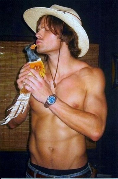 “He's insane for this' and it's just a picture of Jared Padalecki