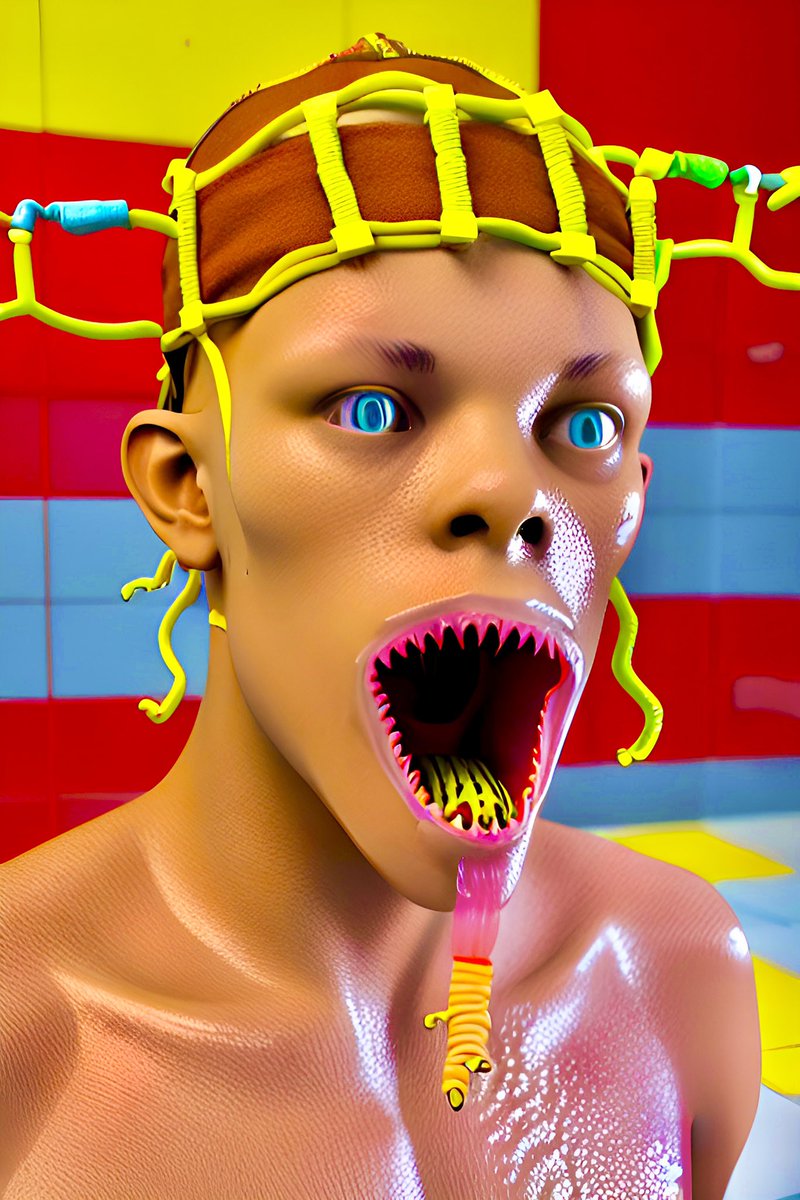 banalfeeds's tweet photo. Lick the Worm 🐛 
#aiart #ai #art #NFT #nftart https://t.co/pKczf8rFr8