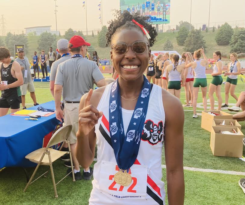 GOLDEN GIRL! Westside's Lademi Davies wins 4 gold medals at the State Meet.  The senior is ranked #1 academic in her class and is the band drum major. She is headed to the UT-Austin on a music scholarship to play oboe. @westside66 #nebpreps <a href="/WestsideHigh66/">Westside High School</a> <a href="/DeleDaviesMD/">H. Dele Davies, MD, MS, MHCM</a> #nebpreps