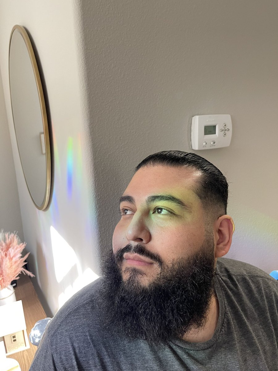 starsizzle's tweet photo. Started a new series in our house called aurora borealis where i take photos of my loved ones with the rainbows casted from all the sun catchers around. I’m obsessed so far 😍 https://t.co/2uid2zQ5RR