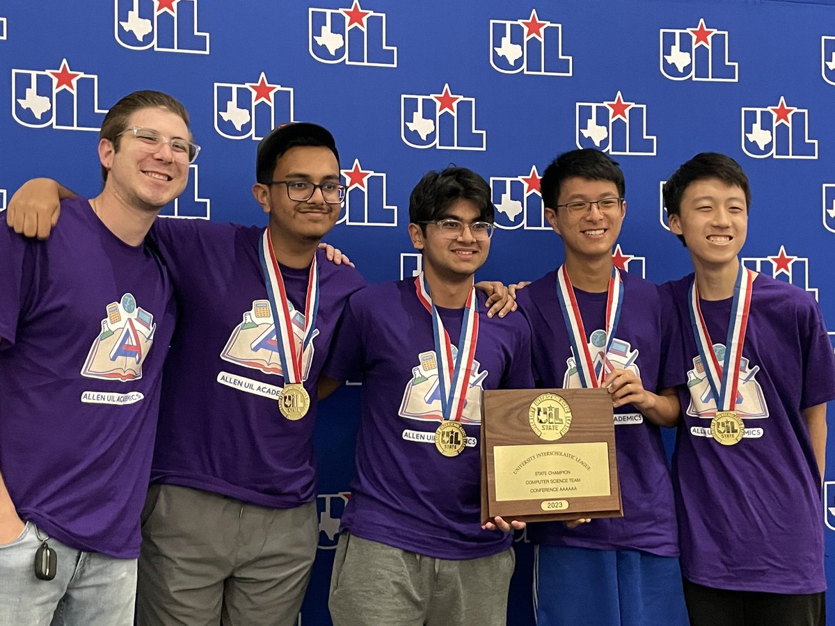 The last team awards are done and we have one more UIL State Champion. Congratulations to our computer science team! @LFCEagles @AllenHS_Eagles