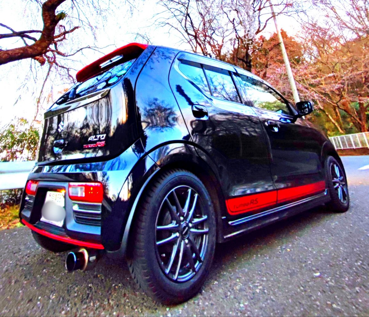 AturboRS's tweet photo. #あなたの愛車のマフラーを見せてください
#柿本改　GT−box
#ALTO ターボRS https://t.co/sVj3Gk1R2R