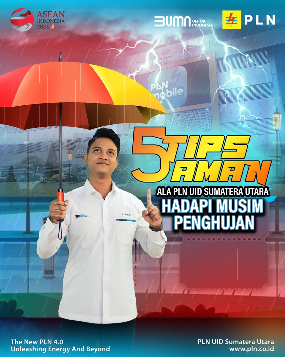 plnsumut_'s tweet photo. Electrizen
Akhir-akhir ini beberapa wilayah di Indonesia sedang mengalami kondisi cuaca ekstrem, termasuk kawasan Sumatera Utara.
Berikut beberapa tips yang bisa dilakukan untuk meminimalisir dampak cuaca ekstrem terutama terhadap kelistrikan di rumah.
#plnsumut https://t.co/nzmazlLEy6