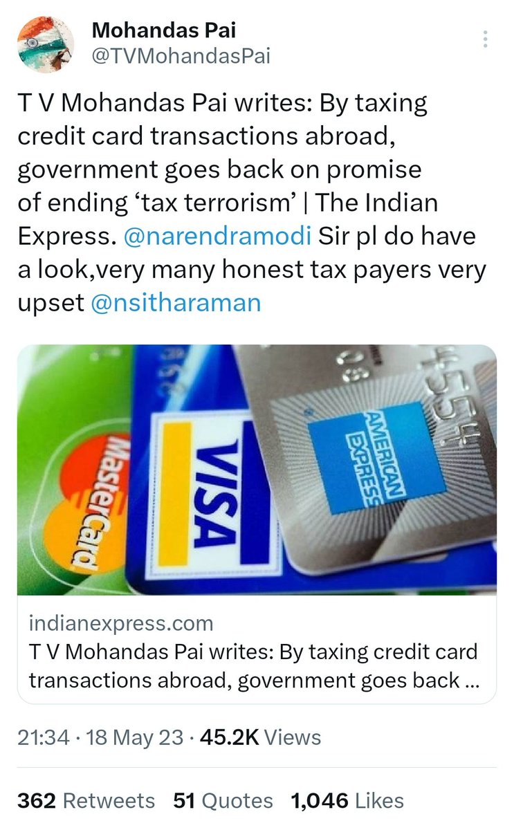 The rich in India are embarrassing. This man is a co-founder of Infosys, is one of the richest people in India & yet he's complaining about a tax that'll likely affect less than 1% of the population. 

All the while he has mocked welfare schemes by calling them 'freebies'.