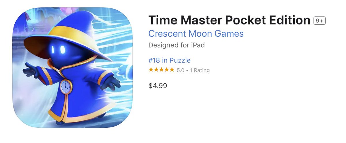 Time Master is now #18 in Puzzles on iOS!

#indiegames #indiegame #madewithunity #indiedev #IndieGameDev #gamedev #PCGaming #puzzlegame 
#ios #MobileGaming

apps.apple.com/us/app/time-ma…