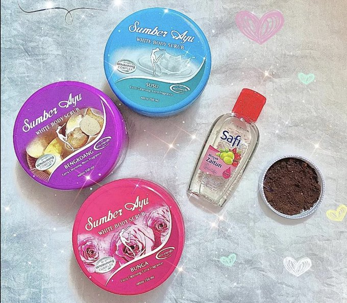 itssssssssara's tweet photo. Hanya guna 3 bahan ni je kulit makin cerah, gebu dan mulus. Murah but works like magic🫶✨ https://t.co/A12uYy0Pyq