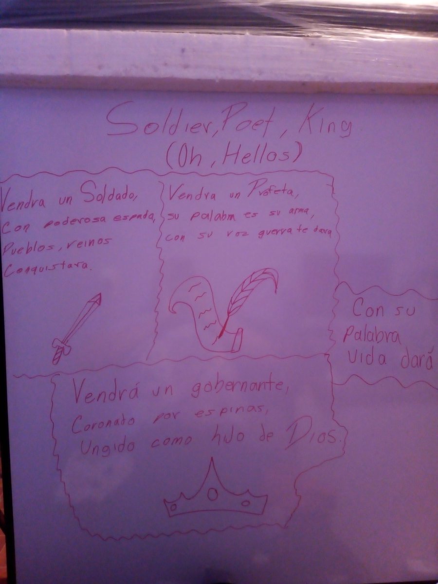 OctaviaDaira's tweet photo. #JesusEnUnife79  acabo de terminar este pequeño proyecto ya en limpio que encontré de una canción que me gusta y me recuerda mucho a algunos personajes de la biblia #Unifesaurios que opinan(el título está en la pizarra) https://t.co/zubZaKqJPY
