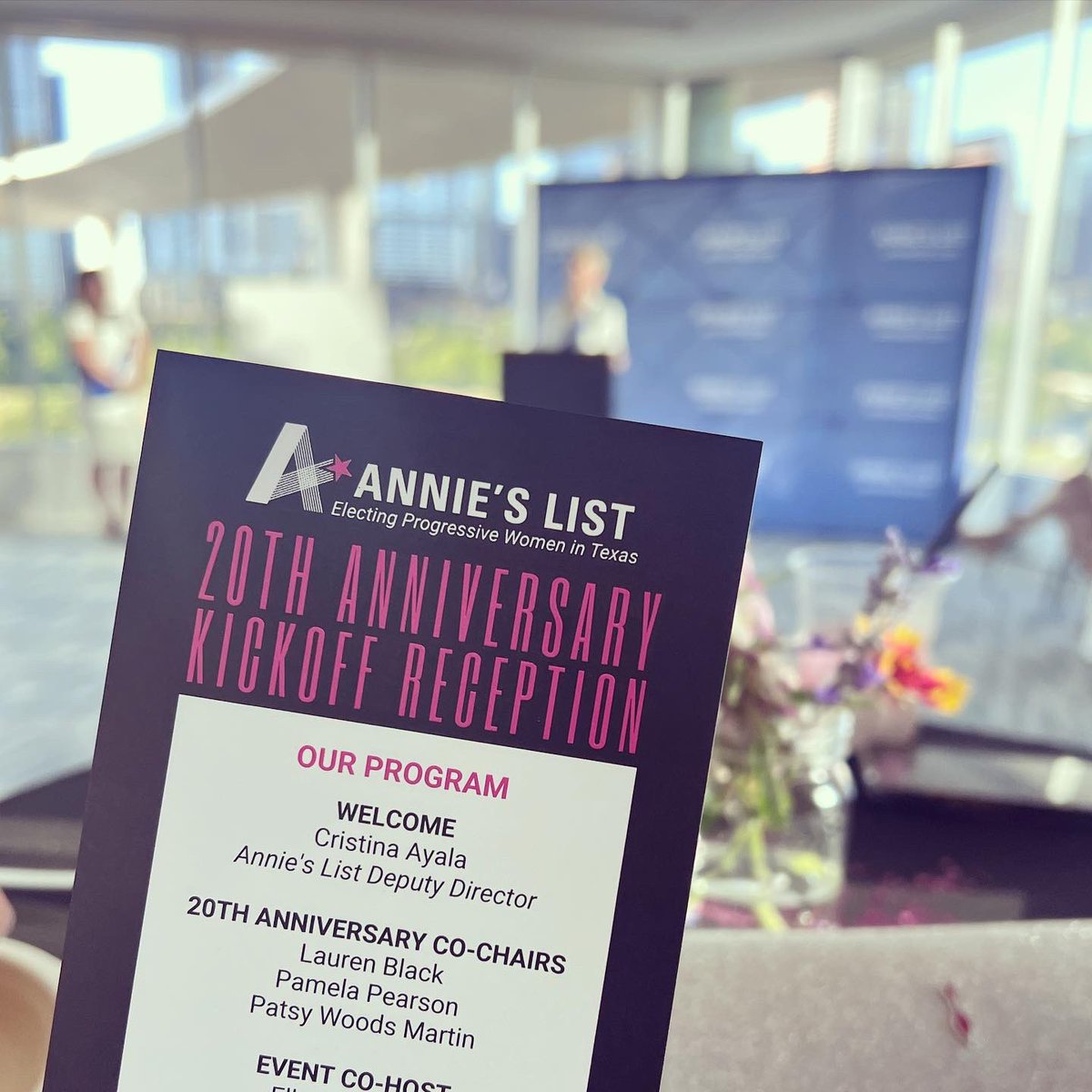 I had so much fun reconnecting and meeting so many women and allies I admire for the 20th Anniversary Kickoff Reception for Annie’s List in Austin. I am looking forward to continuing our mission to help elect progressive women! @AnniesListTX @annieslistfund