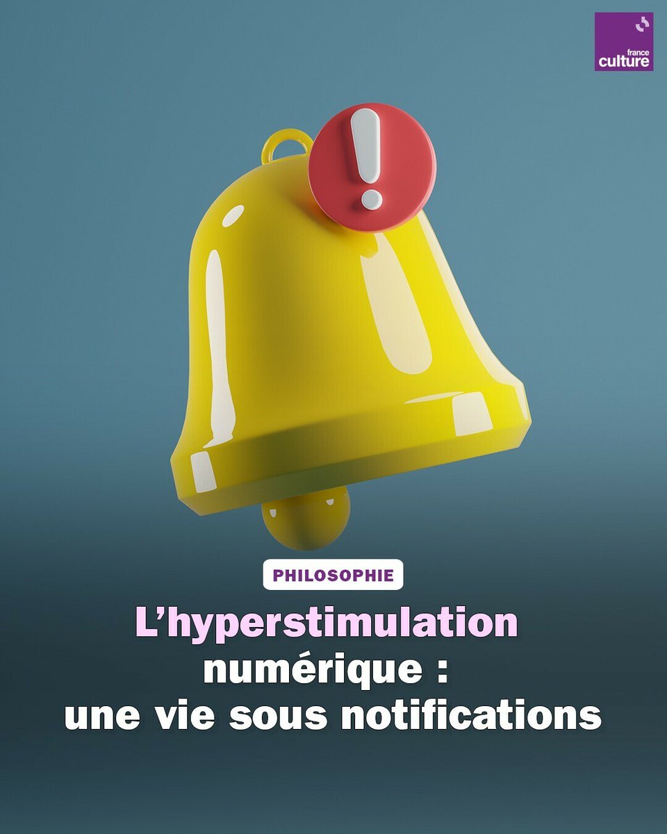 franceculture's tweet photo. Avec une moyenne de 150 notifications par jour, nos smartphones sont devenus des armes de distraction massive.
➡️ https://t.co/Qr1zbJ8dJK https://t.co/FOS0xngf3J