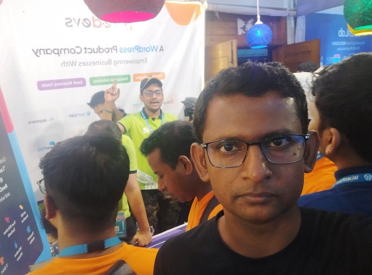 "I am at the <a href="/weDevs/">weDevs</a> stall  at <a href="/WordCampSylhet/">WordCamp Sylhet</a>. #weDevsInSylhet" and win exclusive swags!