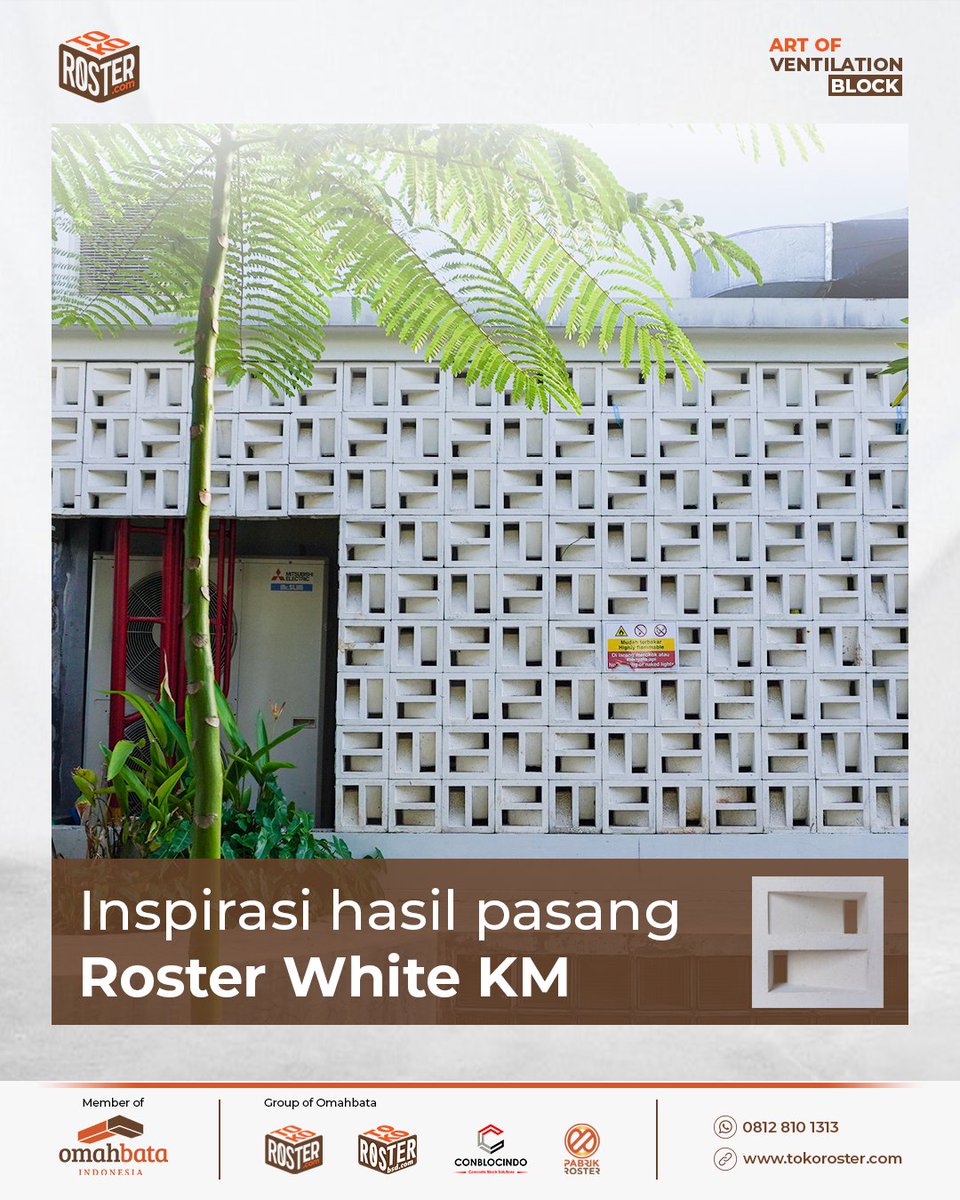 tokoroster's tweet photo. Roster Minimalis KM White ini bermanfaat sebagai lubang angin, pencahayaan matahari, dan mempercantik bangunan namun bisa terlihat clean seperti hasil pasang pada konten diatas 🥰

Gimana menurut kamu? Yuk komen dibawah ❤️ https://t.co/UoatNIQK1t