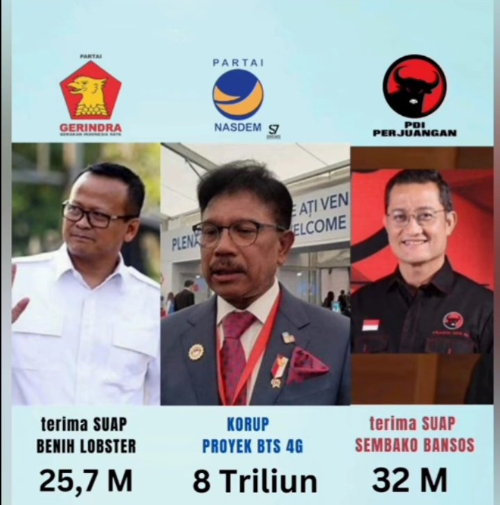 Jumianto_RK's tweet photo. @NasDem sebagai juara Rp 8 T, pantesan kader simpatisan hingga pimpinan partai pada ribut. 

Mereka yg di dalam Koalisi Perubahan malah membela koruptor. 

Sudah jelas Presiden Jokowi tulis surat buat DPR untuk menindak lanjuti RUU Perampasan Aset Koruptor, Nasdem gak merespon. https://t.co/aeVGgJ3RNz
