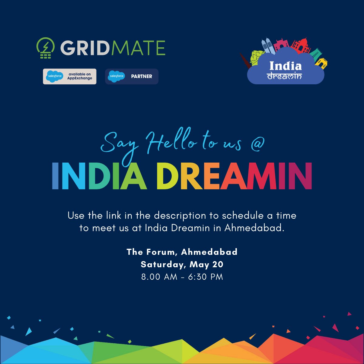 All ready for #indiadreamin23 tomorrow? We definitely are. Excited to meet #trailblazers from the vibrant Indian #salesforce community and experience a day filled with inspiration, connections, and a whole lot of fun.