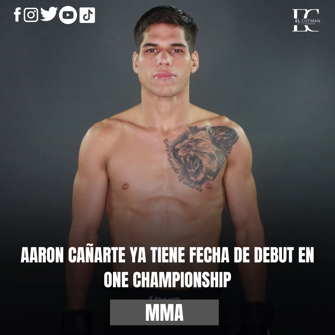 elcutman01's tweet photo. 📷 @AaronCanarte ya tiene fecha de debut en @ONEChampionship enfrentaría al invicto, Akbar Abdullaev (9-0), en Bangkok, Thailandia el próximo 15 de julio.
#aaroncañarte #onechampionship #mmaecuador #ElCutman https://t.co/XpkVEGNicL