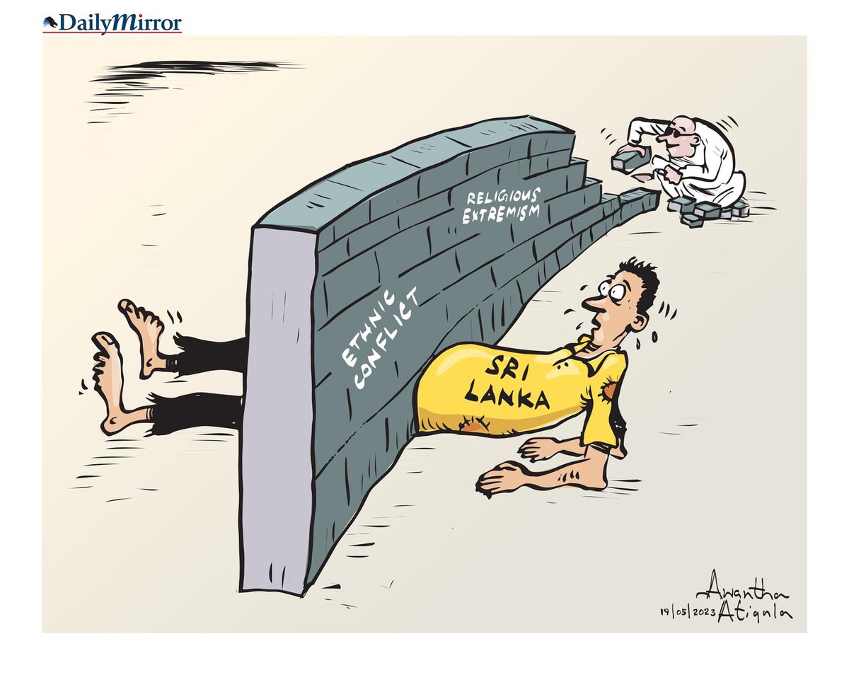cartoonlka's tweet image. Cartoon by @awanthaartigala 

#lka #SriLanka #ReligiousHatred #ReligiousExtremism