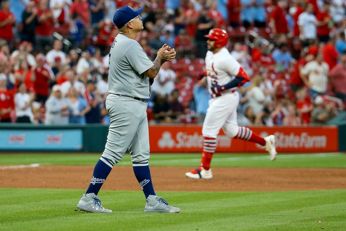 Dodgershaiku1's tweet photo. 5/18/23 haiku
Dodgers 8 Cards 16
Cards home run derby
Off Julio and Almonte
Freeman's 300th
#juliourias #yencyalmonte #freddiefreeman #buschstadium https://t.co/liO9r3r6Tp