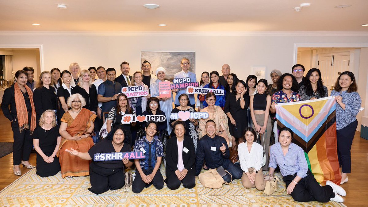 AsiaPacAlliance's tweet photo. 🌏Regional launch of the HLC report on ICPD 25 with our #ICPDChampion s.
⚕️"Sexual and reproductive health must be accessible to all physically and financially."@SwedeninTH
🔥"The ICPD is revolutionary as it recognizes #SRHR as integral to sustainable development."@lexinbkk https://t.co/EDpWglAaaE