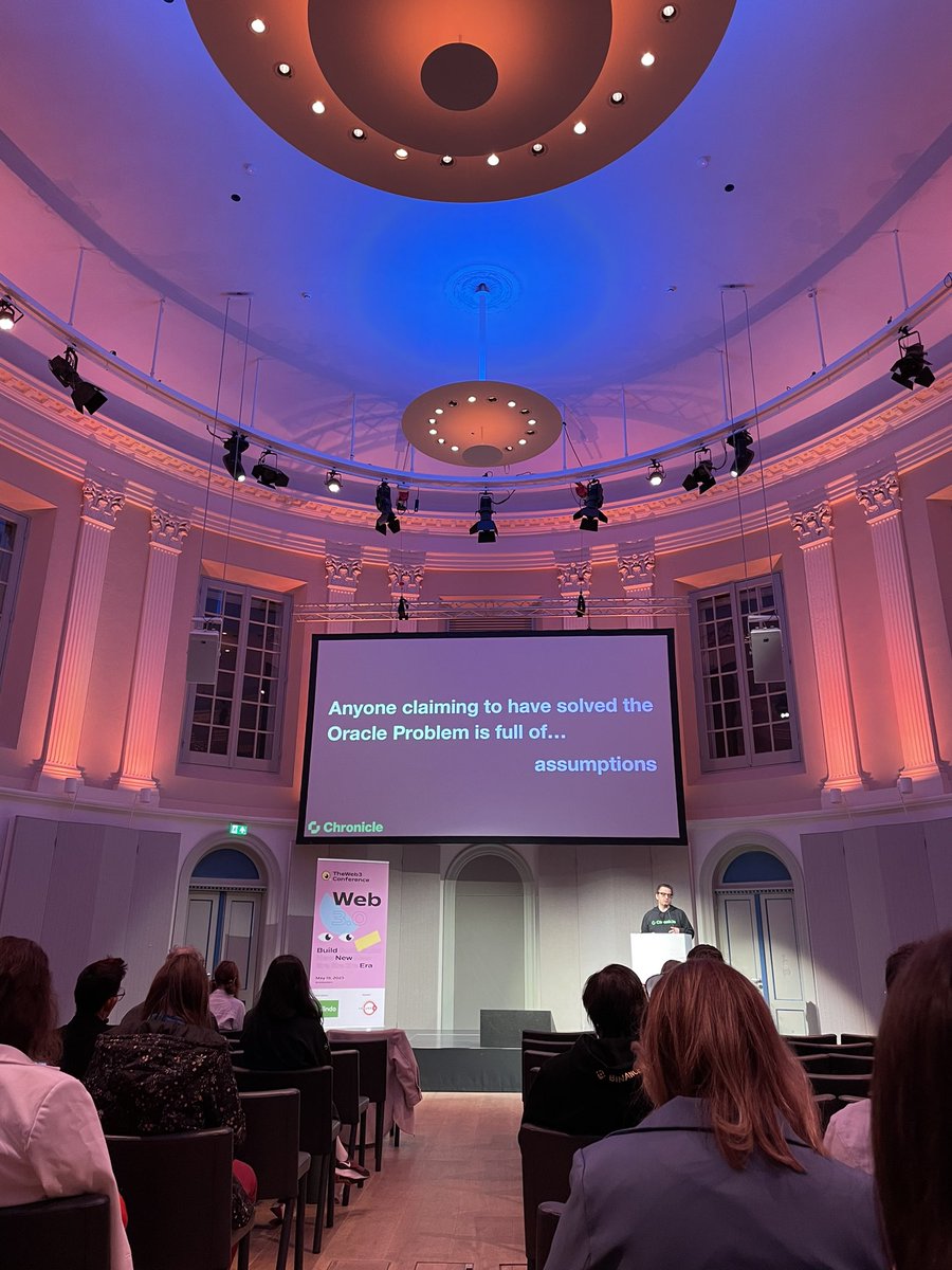 A fascinating presentation by <a href="/teghnet/">Paweł /ˈpa.vɛw/ 🖖💾💚🐿</a> ,  from <a href="/ChronicleLabs/">Chronicle Protocol 📖</a> , Powering Oracles for <a href="/MakerDAO/">Maker is now Sky</a> 

“The next generation of Oracles that unlock DeFi”