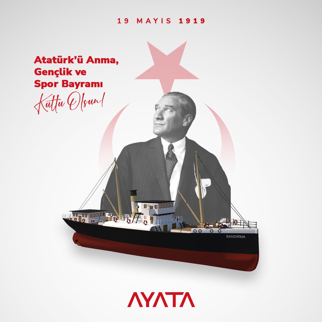 19 Mayıs #Atatürk’ü Anma Gençlik ve Spor Bayramınız kutlu olsun🇹🇷

#ayatayazılım #19mayıs #mustafakemalatatürk #atatürküanmagençlikvesporbayramı #19mayısgençlikvesporbayramı
