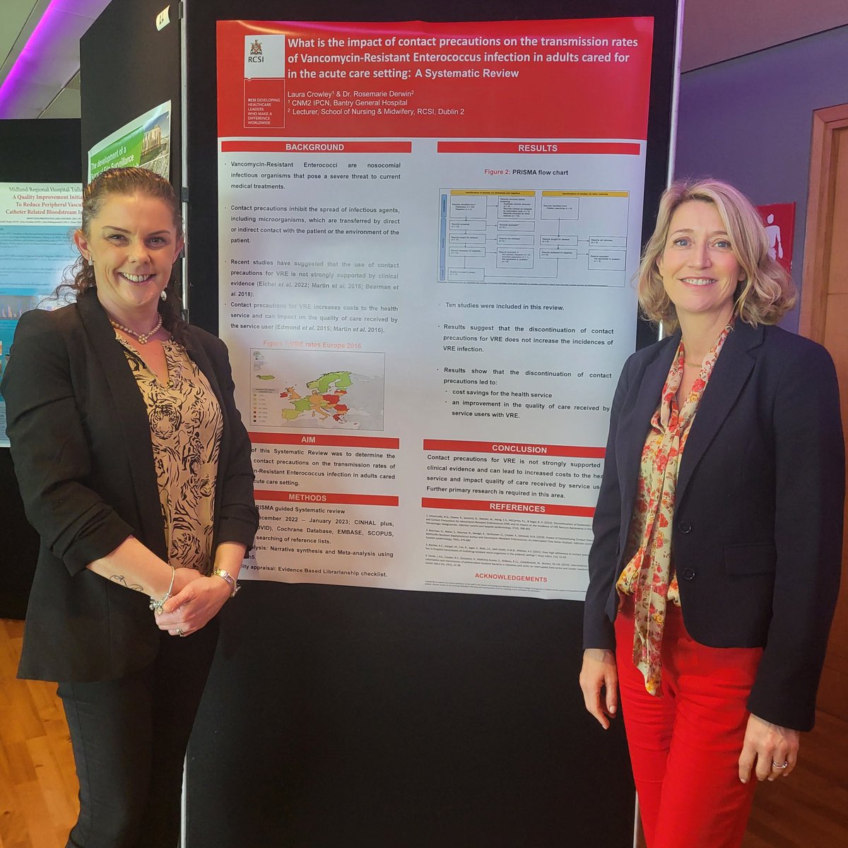 Delighted to attend the <a href="/IPCI5/">😈</a> infection prevention and control conference to present my research poster with <a href="/RosemarieDerwin/">Rosemarie Derwin</a>. <a href="/BGHsswhg/">Bantry General Hospital -SSWHG</a> <a href="/NMPDUCorkKerry/">NMPDU South West</a> <a href="/CarolCroke1/">Carole Croke</a> <a href="/MaureenMinihane/">Maureen Minihane</a>