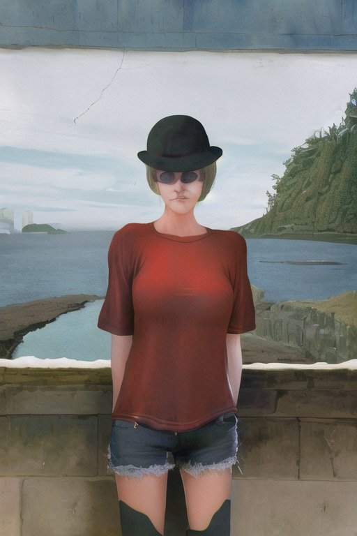 geoffreybest's tweet photo. Esoteric Punk c. 1977, St. John's, Newfoundland, inspired by Rene Magritte

#aiart #NovelAIDiffusion #punk #magritte #nlart #esoteric #1977 https://t.co/8FdLk3XPZr