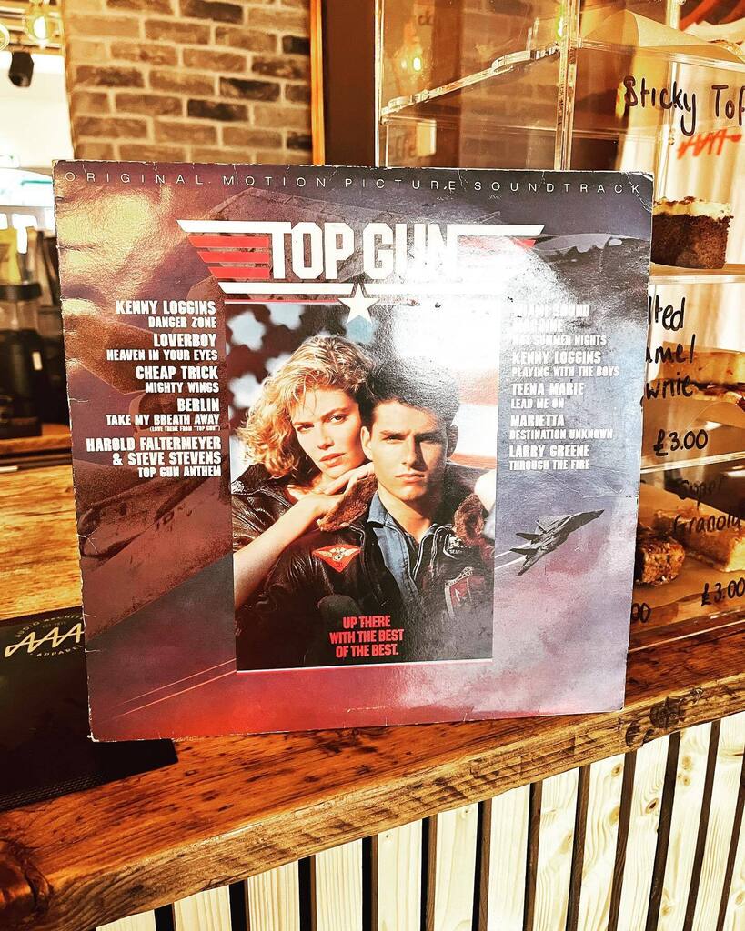 #playingnow @with_m_uk bought the #topgun #vinyl to play in the coffee house this morning! Rocking around the 2 group this morning!! 🤘 instagr.am/p/Csa2wAotfWb/