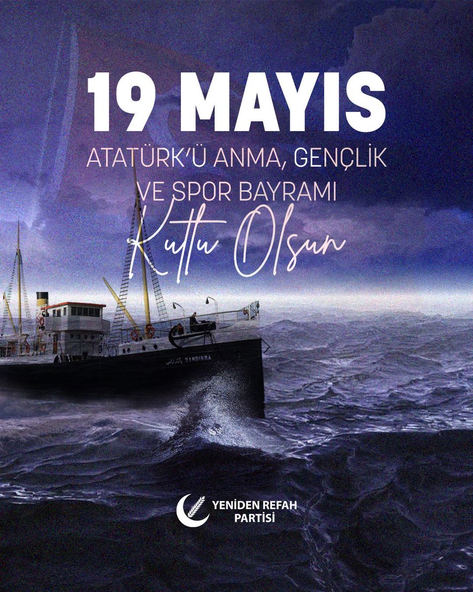 Milletimizin ve insanlığın daha güzel yarınlara sahip olması için canla başla çalışan, emek veren ve geleceğe umutla bakmamızı sağlayan gençlerimizin 19 Mayıs Atatürk’ü Anma Gençlik ve Spor Bayramı kutlu olsun.

#FatihErbakan 
#YenidenRefahPartisi 
#YenidenRefah 
#YenidenErbakan