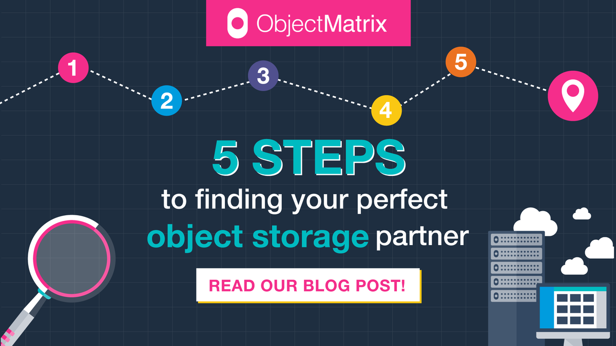 Object_Matrix's tweet photo. Want to know our top tips for finding your perfect object storage provider?💡
With so many options available, it's important to chose a provider that understands your needs💪
Check out our recommendations👉 https://t.co/o58luYEM2J
#ObjectStorage #StorageSolution #StorageProvider https://t.co/h4U4TAk3ra