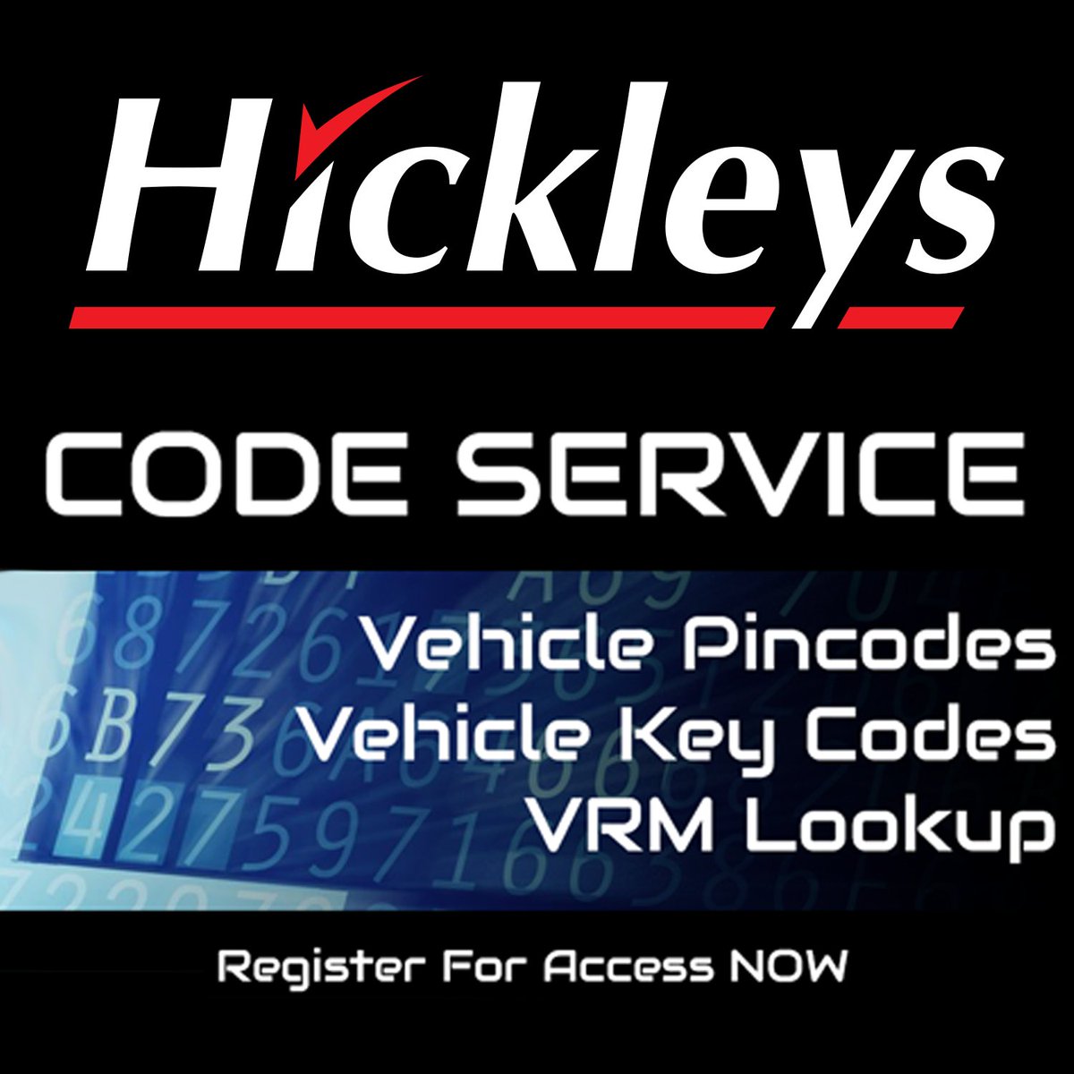 Don’t forget that we offer a code service from our website. We provide vehicle pin codes, keycodes and VRM lookup service. To access the service you need to register on our website here… hickleys.com/diagnostics/co…
#autolocksmith #keyprogramming #keycodes