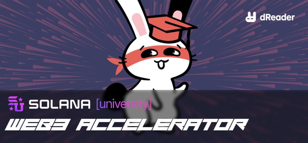 FundlDotFun's tweet image. 🎉 Exciting news!
dReader has been accepted into the @SolanaUni Accelerator. We're set to revolutionize the digital comic collecting experience and are proud to do it with the help of Solana's first accelerator program!
📚 The future of reading is here!
#web3accelerator
