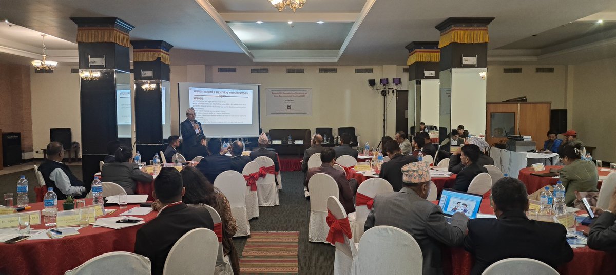 plgspmofaga's tweet photo. Holding a workshop on Inter-Governmental Relations- Representatives from different tiers of government have come to discuss IGR challenges, explore solutions, & strengthen federalism. Together, we can build a more efficient & collaborative governance system. #IGR #NepalFederalism https://t.co/ahuVwCF58I