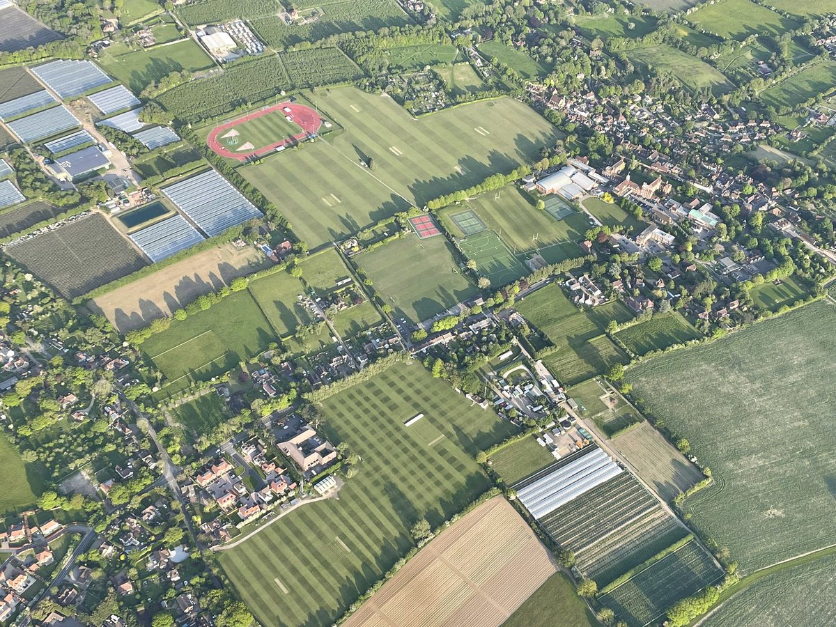 SVS_Headmaster's tweet photo. A stunning photo passed on from a friend of the @svs_news school who flew over in a hot air balloon the other day! What a glorious place to work/go to school! https://t.co/SSKSJhUBJ0
