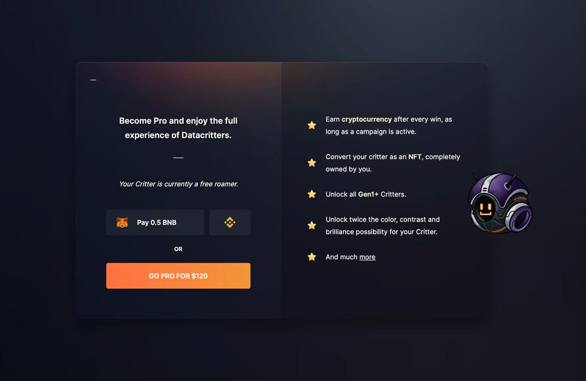 BillySc39828865's tweet photo. The Gaming Industry is a thriving market worth over $200B . #Datacritters is tapping into this growth with their upcoming platform, combing mini games with data analysis, marketing and visualisation @Datacritters is revolutionizing the way we view, explore and understand data! https://t.co/FDUXVmeIwT