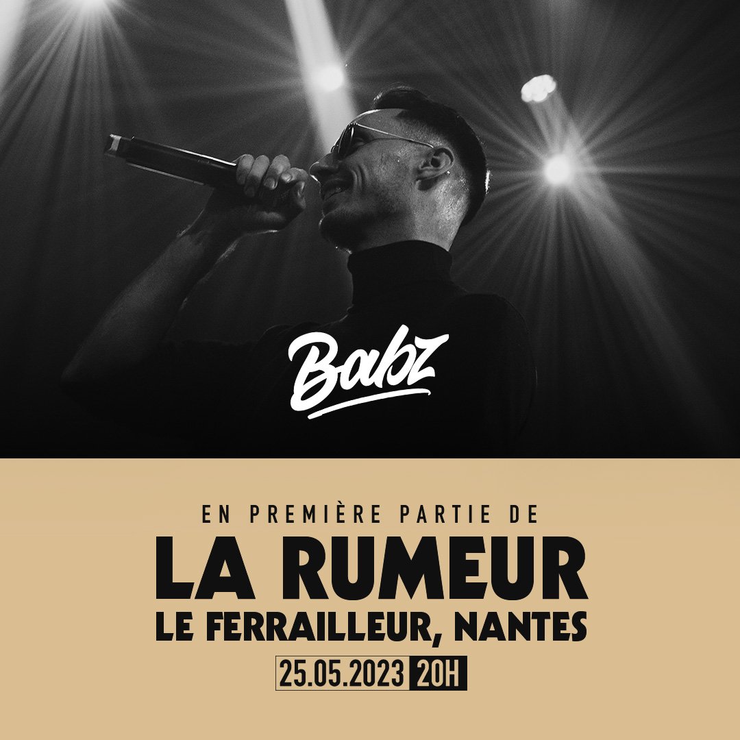 abrakadaBabz's tweet photo. C'est réel !
Grand kiff d'ouvrir pour un des groupes que je respecte le plus @LaRumeur 
Prenez vos places, on se voit dans une semaine au @LeFerrailleur https://t.co/klvMd6dyI2