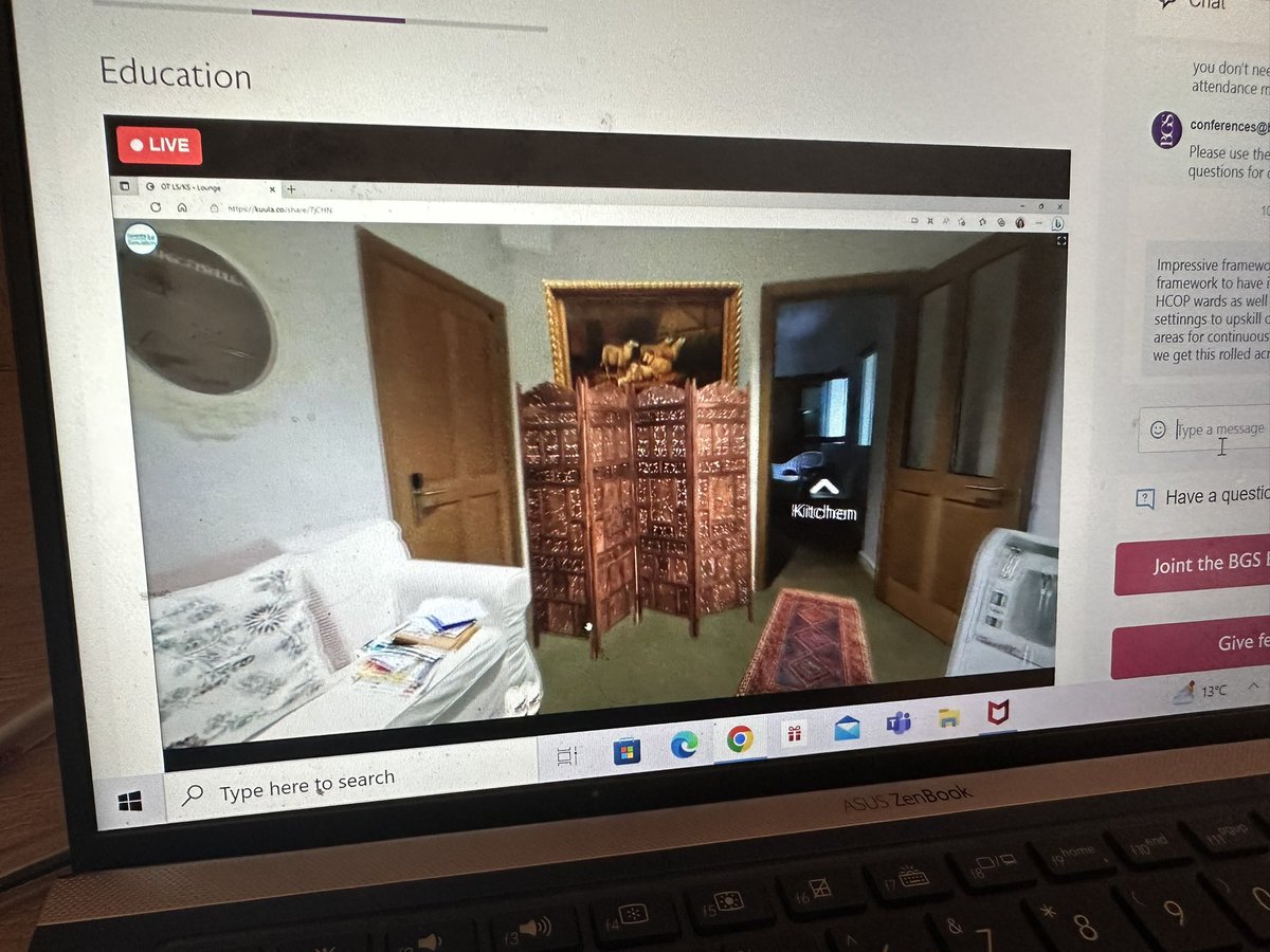 DrRajeshLive's tweet photo. @GeriSoc #BGSConf @adamgordon1978 @adrianblundell There is indeed a massive need of #AI in healthcare settings, including HCOP. Impressed with #VirtualHomeVisits.Would love 2 hav interactive #SIM on #VirtualSimulation with medical students 2 identify home hazards,etc. https://t.co/7xf6KY6iMw