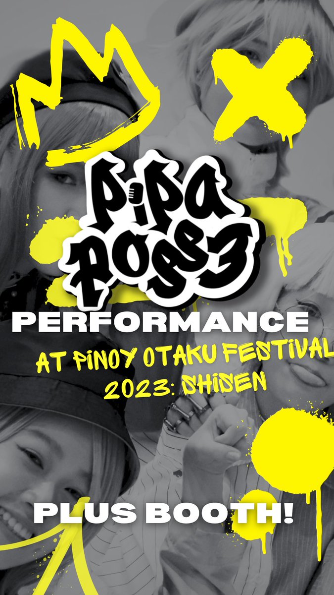 pipaposse's tweet photo. UPDATED TIMESLOT DETAILS!! We now have two booth times and a change on performance time!

💛💛💛

#PiPaPosse #POF2023 #POFShizen #PiPaPosse_Shie #PiPaPosse_Juu #PiPaPosse_Jin #PiPaPosse_Kuk https://t.co/rkU4OKYDs5
