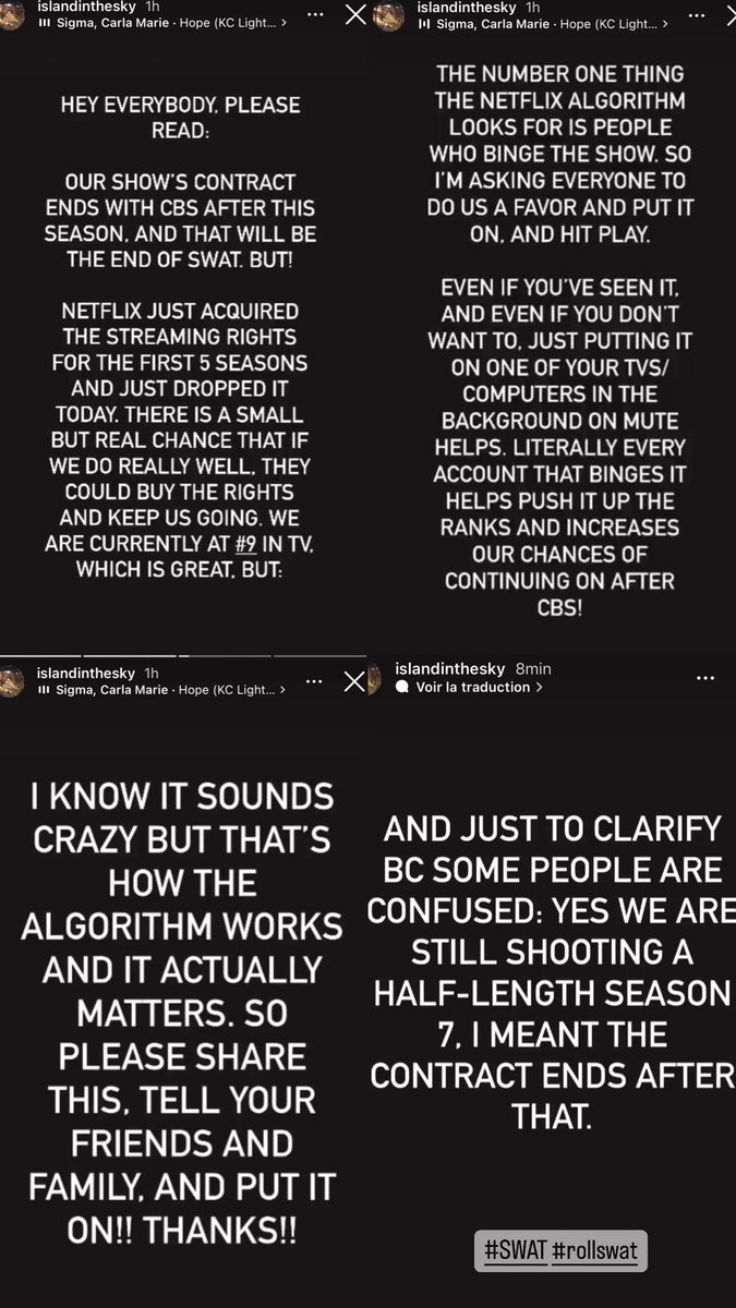 Camille #SaveSWAT tweet media