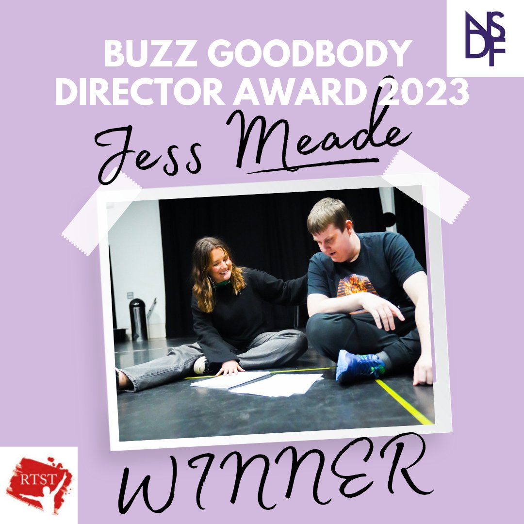 NSDFest's tweet photo. CONGRATULATIONS
Huge congratulations to @jessicameade__  this year's recipient of the Buzz Goodbody Director Award.
NSDF is thrilled to make this Award, which recognises Jess's exceptional potential as a theatre director on the basis of her wonderful production of TOUCH https://t.co/Srcns4oahr