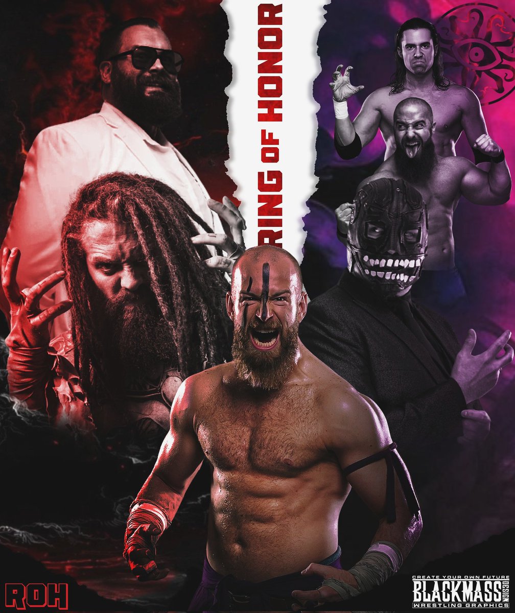 New poster ! 
@stu_dos choose your team ! 
#TheRighteous @NoNamexVincent and @DEATHxWALKS my boyz ! 
Or #DarkOrder @EvilUno @SilverNumber1 @YTAlexReynolds 
@ringofhonor #ROH #RingOfHonor