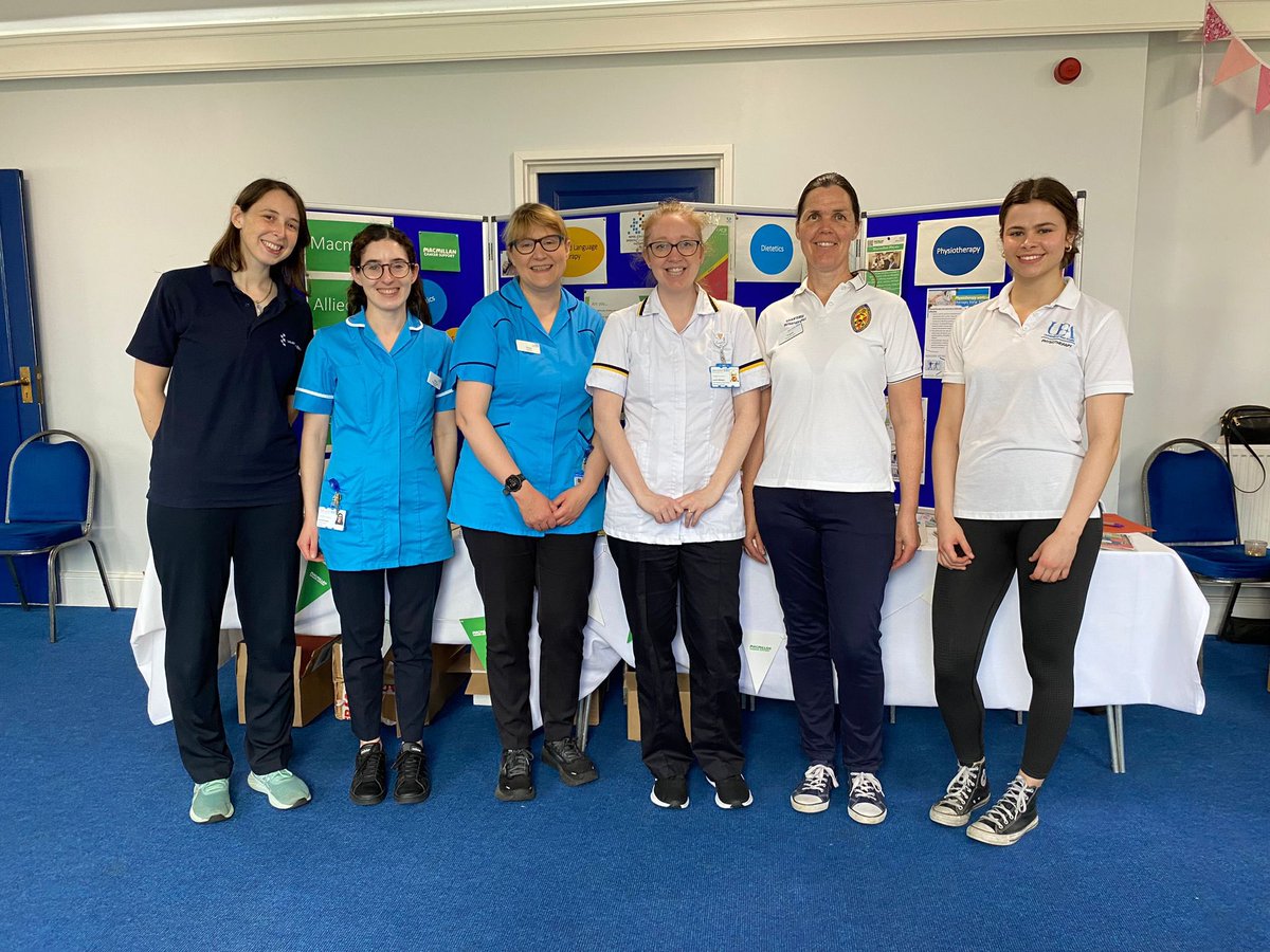 helengwalker's tweet photo. @WestSuffolkNHS Macmillan AHPs are at the Cancer Patient Forum today! Fantastic opportunity to raise awareness of what we as SLTs/ AHPs can do to support people through their cancer journey @macmillancancer @AHPs_WSFT @GyldaNunn @liza_asti @WSH_SALT @helenmaxstewart @RCSLT https://t.co/aq2OfjhBFT