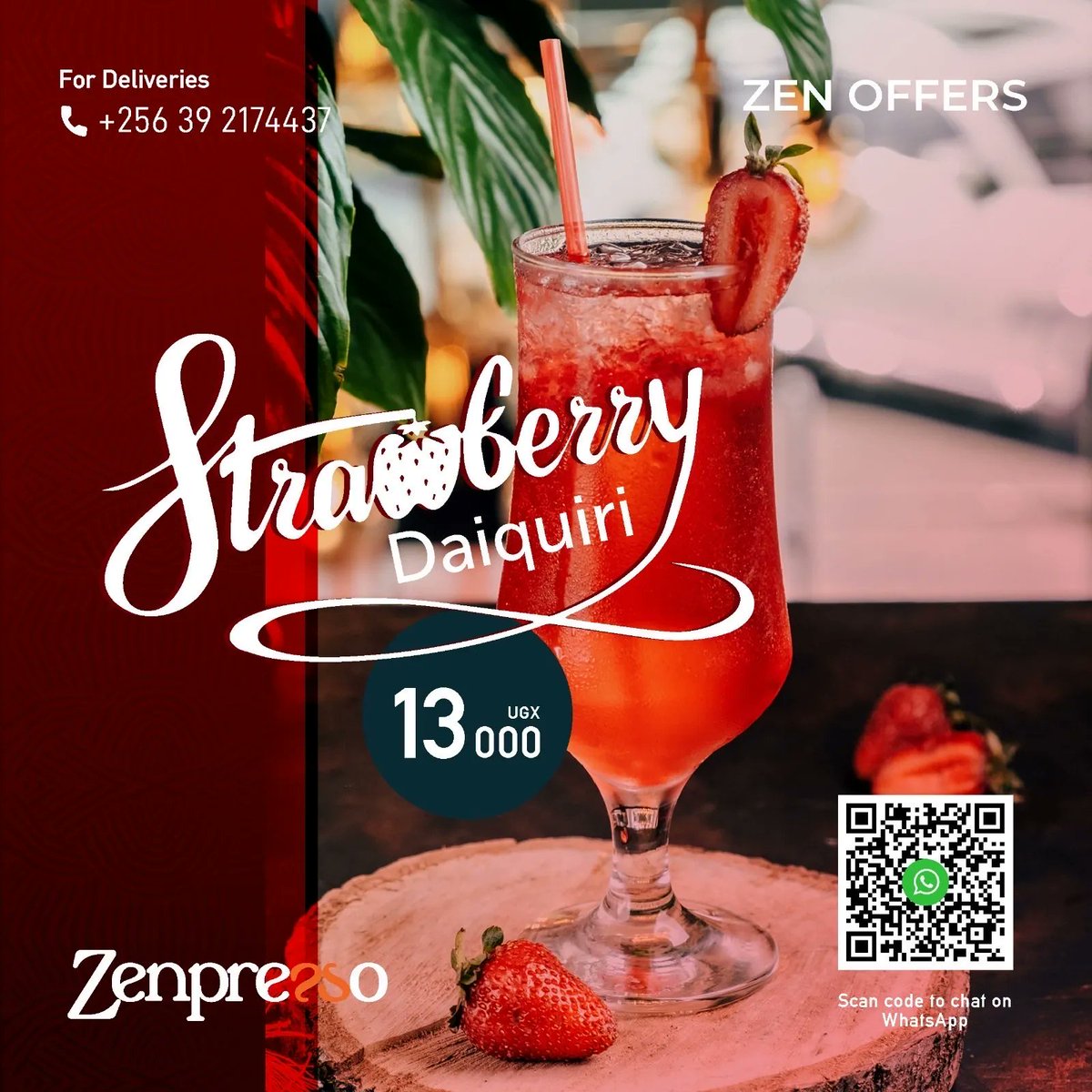 🍹🍓✨ Sip on this delightful concoction that combines the sweetness of strawberries with a hint of tropical vibes. 🌴🍹 Tag your friends who love fruity cocktails and let's raise our glasses to endless sunny days! ☀️🥂 

#AlwaysInYourCorner